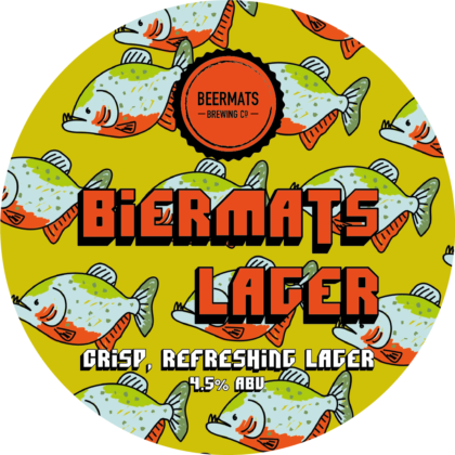 Biermats Lager bottles